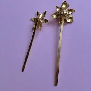 Accessories | Vintage 24k Gold Over Copper Filigree Hair Pin  display picture 1